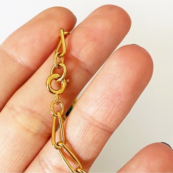 Crown Trifari Persian Garden lucite gold cabochon pendant necklace 20” - Picture 5 of 6